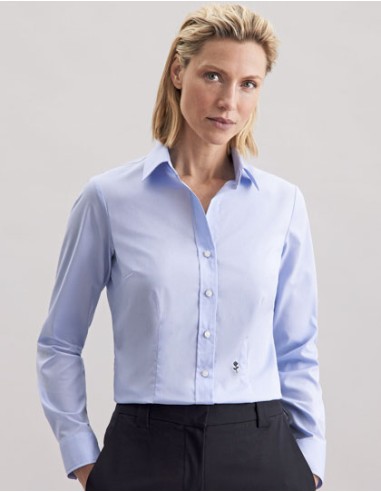 SEI-080613-Womens Blouse Slim Fit Long Sleeve